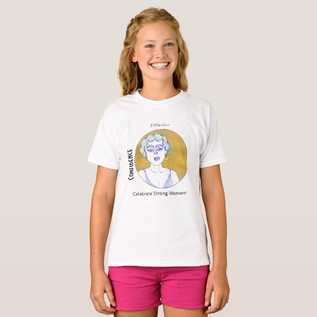 Camiseta La confianza celebra una fuerte colección de mujer (Anverso completo)