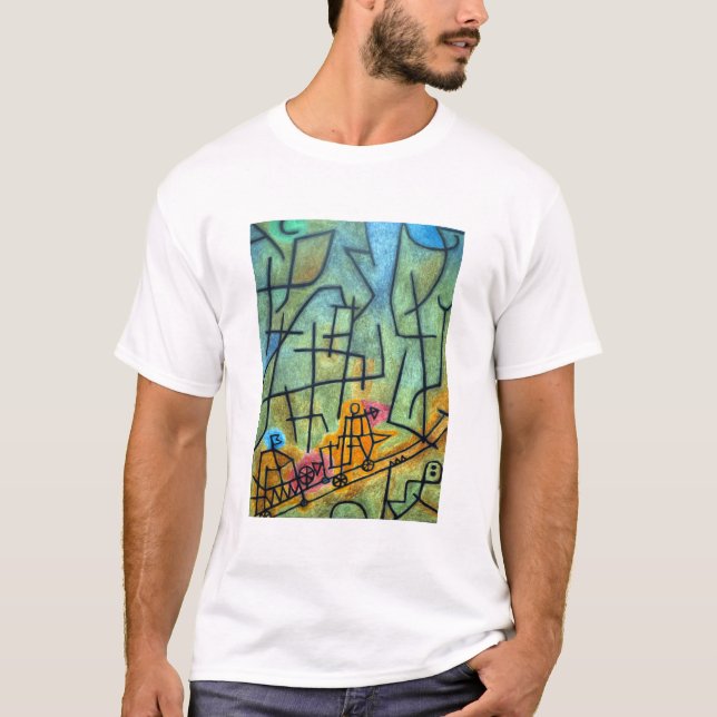 Camiseta La conquista de Paul Klee de la montaña (Anverso)