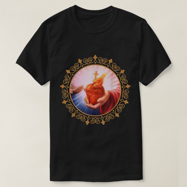 Camiseta La consagración al Sagrado Corazón de Jesús (Diseño del anverso)