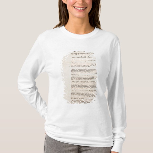 Camiseta La constitución de Estados Unidos, 1787 (Anverso)