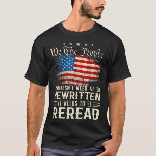 Camiseta La Constitución De La Bandera De Los Ee.Uu. De Los