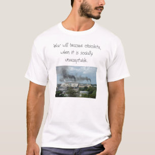 Camiseta la contaminación 2, guerra llegará a ser obsolet
