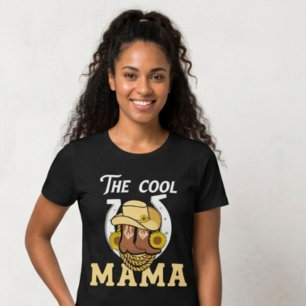 Camiseta La Cool Mama Día de la Madre Occidental Único