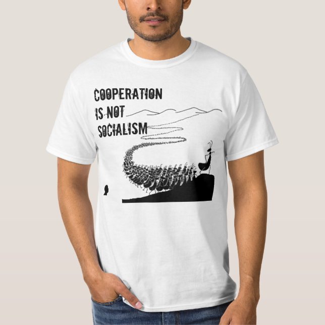 Camiseta La cooperación no es socialismo (Anverso)