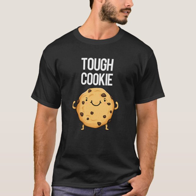 Camiseta La coqueta y divertida Cookie Pun Dark BG (Anverso)