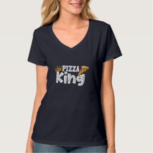 Camiseta La corona de la pizza y la pizza y la pizza divert