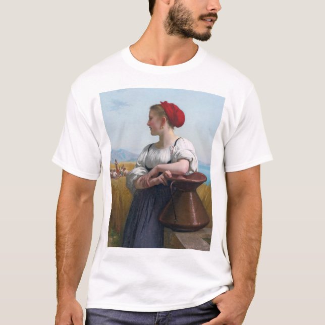 Camiseta La cosecha, Bouguereau (Anverso)