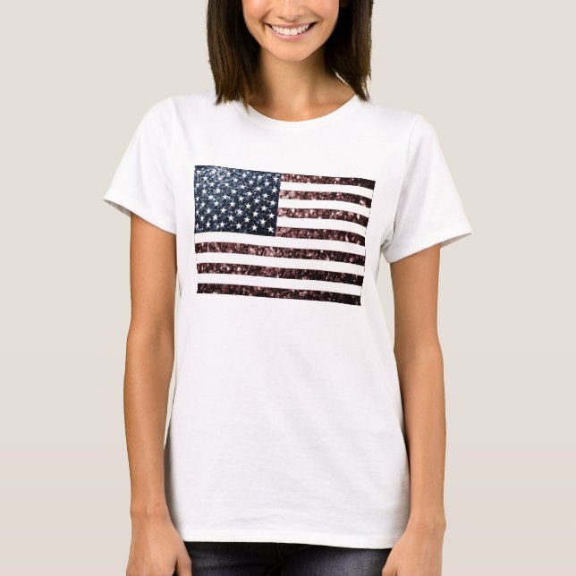 Camiseta La cosecha de la bandera de los Estados Unidos enc (Anverso)