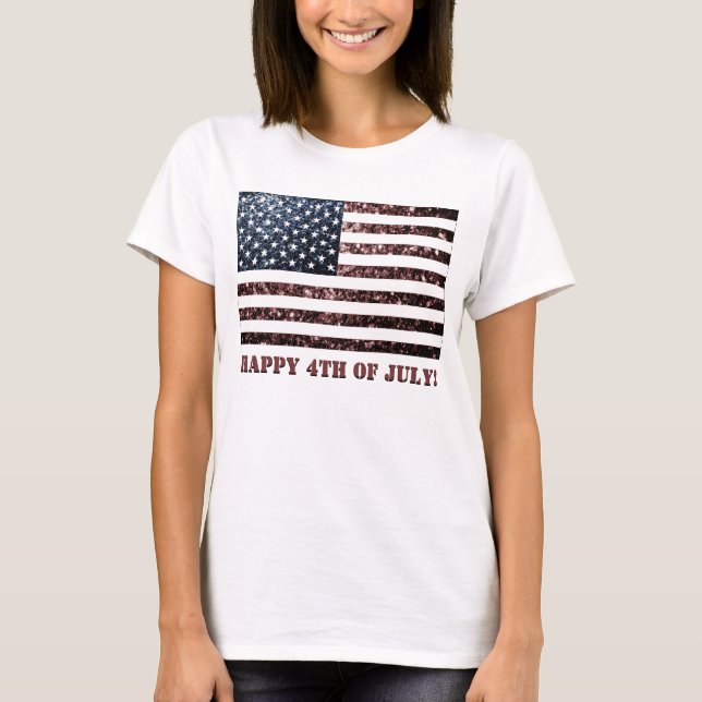 Camiseta La cosecha de la bandera de los Estados Unidos enc (Anverso)