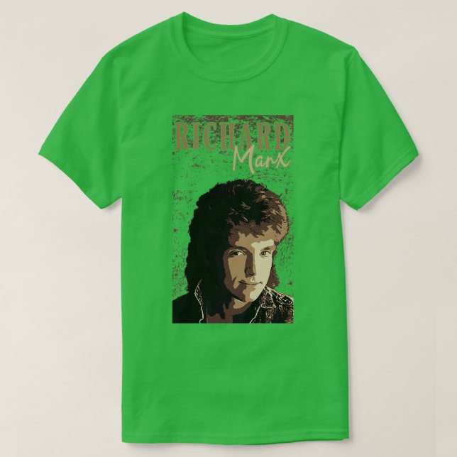 Camiseta La cosecha de Richard Marx 80s Brown (Diseño del anverso)