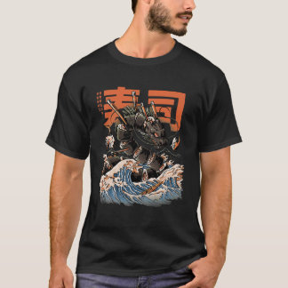 Camiseta La cosecha del dragón de sushi negro