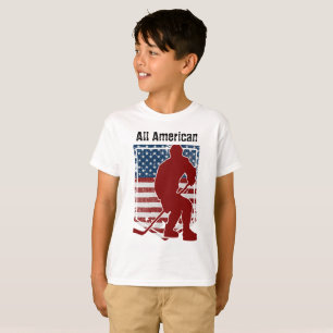 Camiseta La cosecha patriótica de hockey americano con prob
