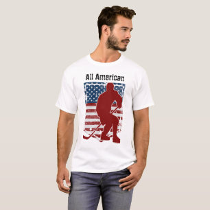 Camiseta La cosecha patriótica de hockey americano con prob