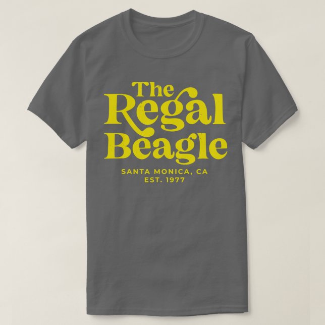 Camiseta La cosecha Regal Beagle Santa Monica CA Est 1977 (Diseño del anverso)