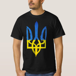 Camiseta La cosecha ucraniana tridente el apoyo del corazón