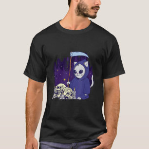 Camiseta La Cosechadora de Gatos Segadora Siniestra Esquele