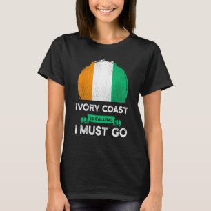 Camiseta La Costa de Marfil llama, debo ir, patrimonio marf