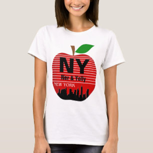 Camiseta La costumbre de Nueva York nombra a la gran manzan