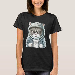 Camiseta La costura del gato con la línea de Moda elegante