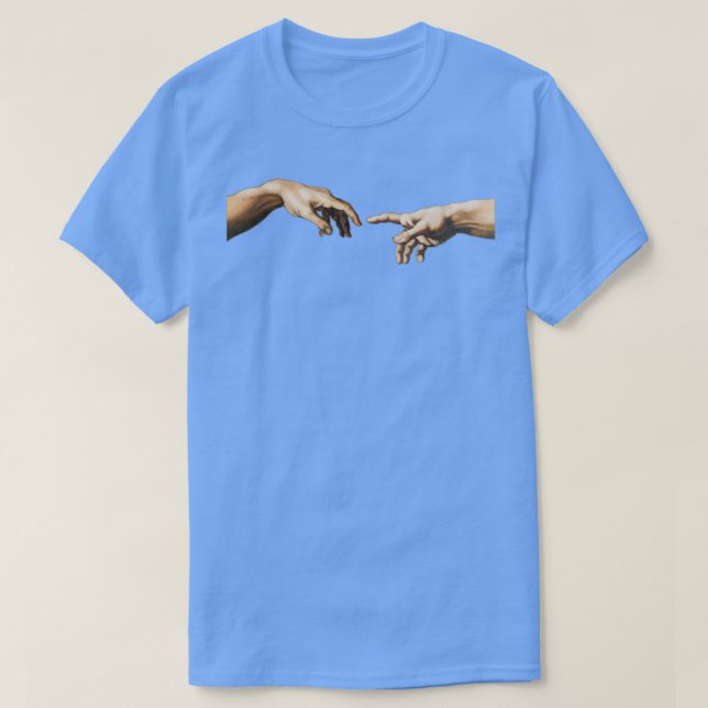 Camiseta La creación de Adam Hands 2 (Diseño del anverso)