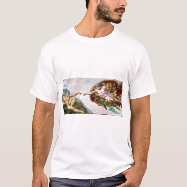 Camiseta La creación de Adam, Miguel Ángel, 1508-1512 (Anverso)