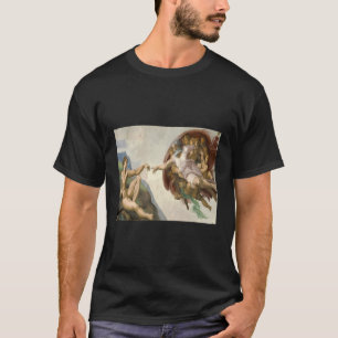 Camiseta La Creación De Adán De Michaelangelo