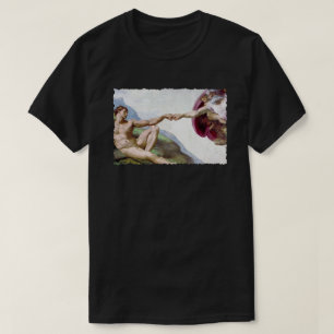 Camiseta La Creación de Adán de Miguel Ángel - Choque de pu