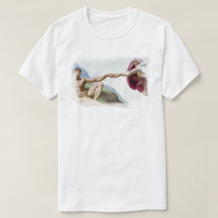 Camiseta La Creación de Adán de Miguel Ángel - Puño entre D
