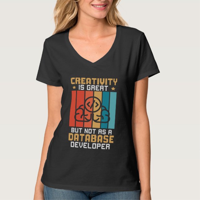 Camiseta La creatividad es genial pero no como desarrollado (Anverso)