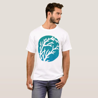 Camiseta La crema rueda el árbol azul grande