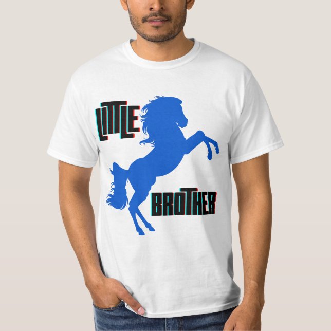 Camiseta La cría del caballo de pequeño hermano (Anverso)