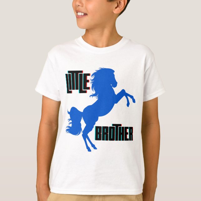 Camiseta La cría del caballo de pequeño hermano (Anverso)