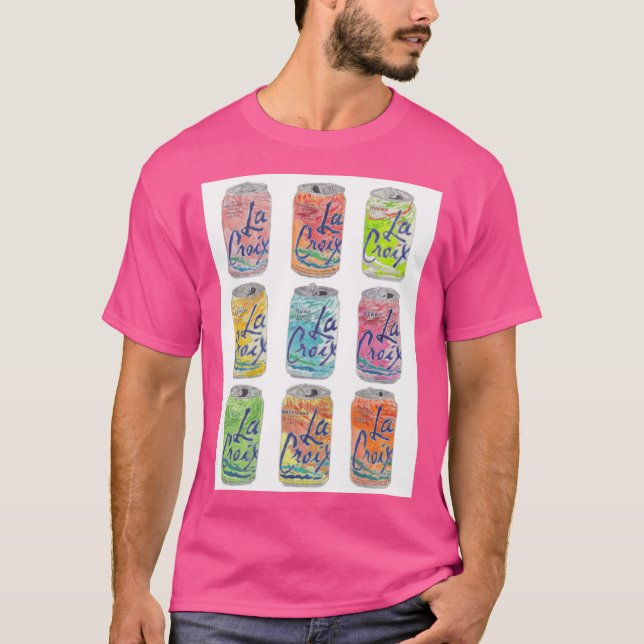 Camiseta La Croix Latas recicladas (Anverso)