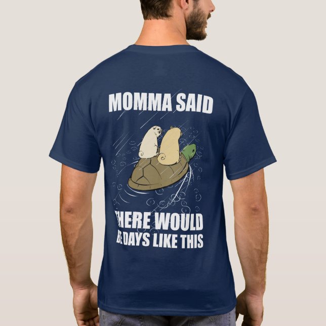 Camiseta La crónica de Pugville - días lluviosos (Reverso)