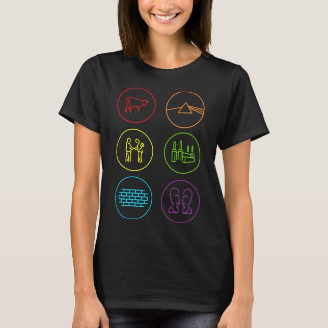 Camiseta La cronología de Floyd (Anverso)