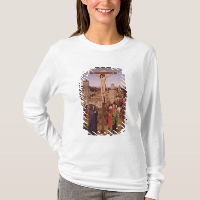 Camiseta La crucifixión (aceite en el panel) (Anverso)