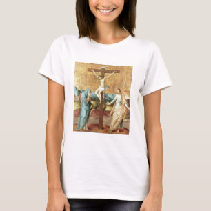 Camiseta La crucifixión con la Virgen y San Juan el Ev