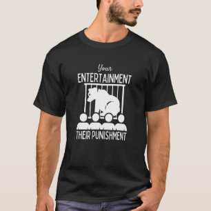 Camiseta La crueldad contra los animales en el zoológico de