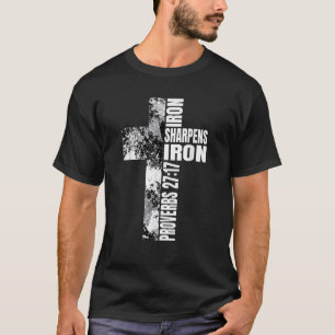 Camiseta La Cruz Blanca Negra Acaricia el Hierro Verse Chri