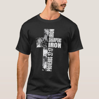 Camiseta La Cruz Blanca Negra Acaricia el Hierro Verse Chri