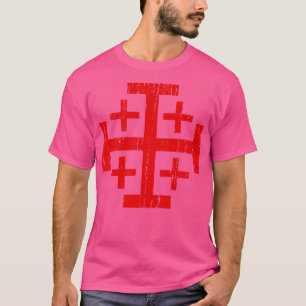 Camiseta La cruz de Jerusalén angustiada