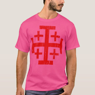 Camiseta La cruz de Jerusalén angustiada