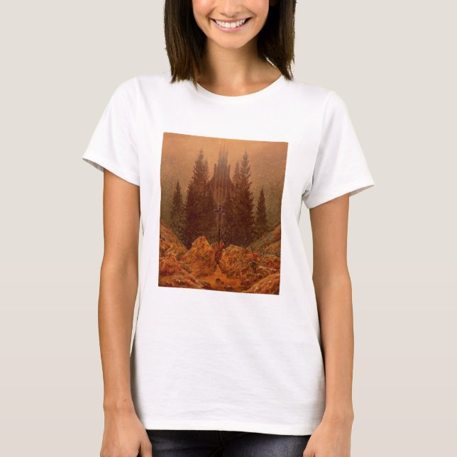 Camiseta La cruz en las montañas, 1812 (aceite en lona) (Anverso)