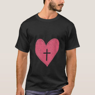 Camiseta La Cruz Roja de Corazón Rojo Mujeres Regalo de Amo