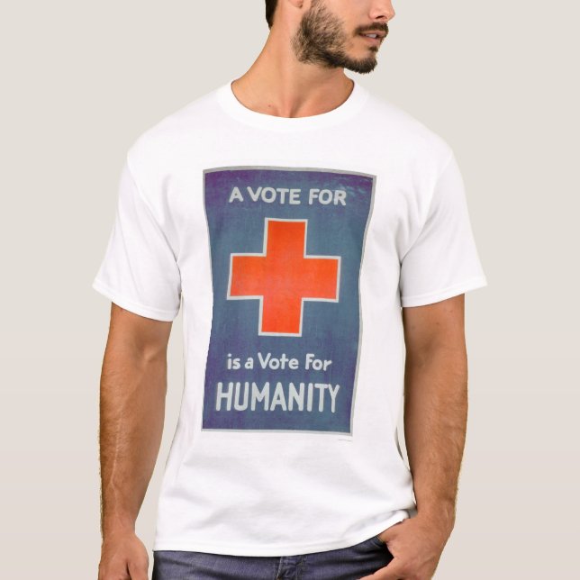 Camiseta La Cruz Roja es un voto para la humanidad (Anverso)