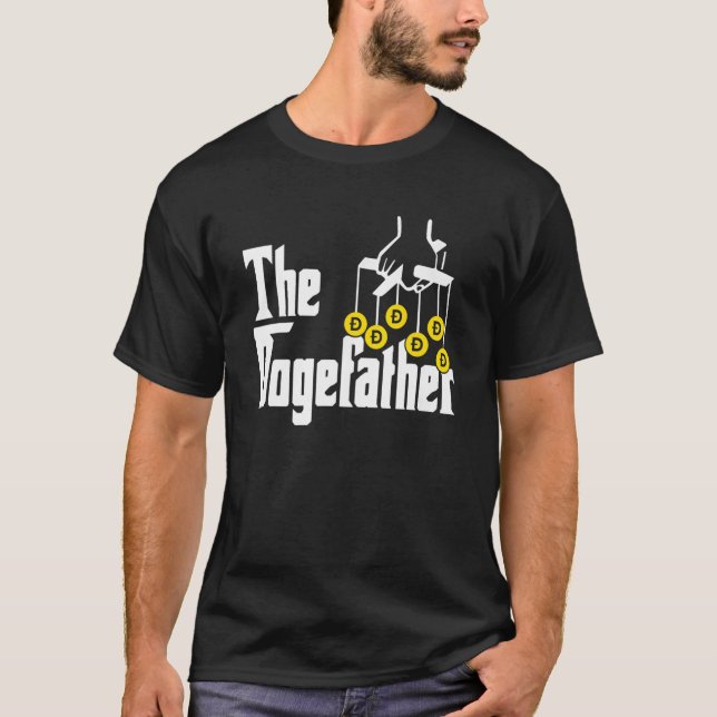 Camiseta La Crypto Doge De Dogefather A La Dogecoína De La  (Anverso)
