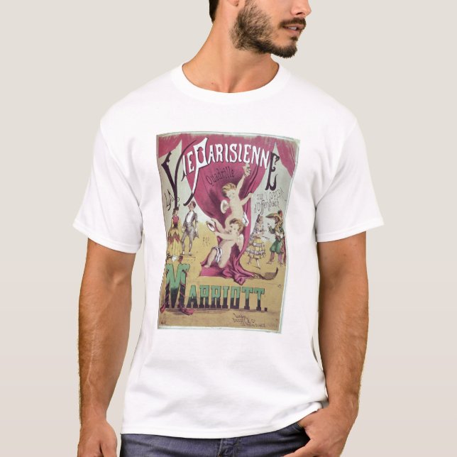 Camiseta La cubierta La de la hoja de la cuenta 'compite (Anverso)