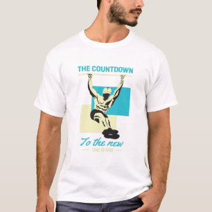 Camiseta La cuenta regresiva para el año nuevo es un gimnas