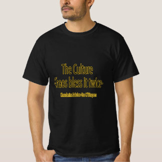 Camiseta La Cultura De Caos De Los Bancos La Bendice Dos Ve