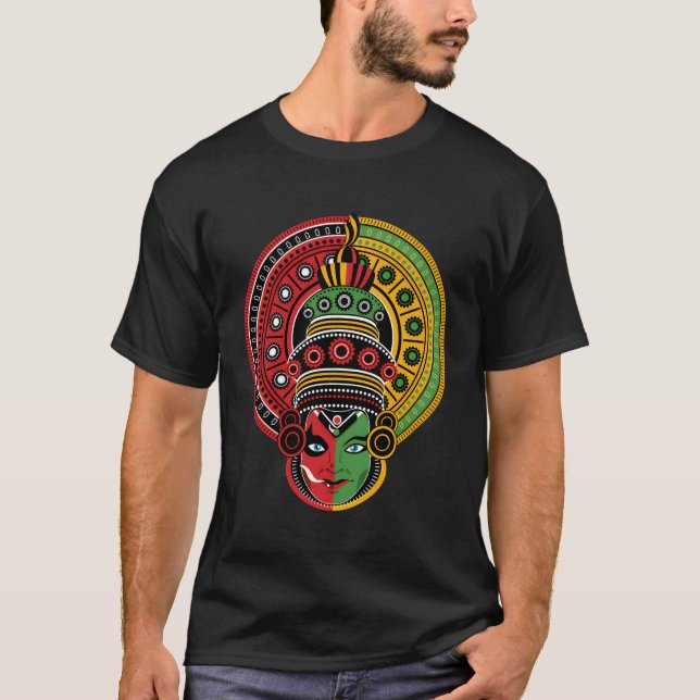 Camiseta La Cultura De Kerala Las Dos Caras Del Theyyam Y K (Anverso)